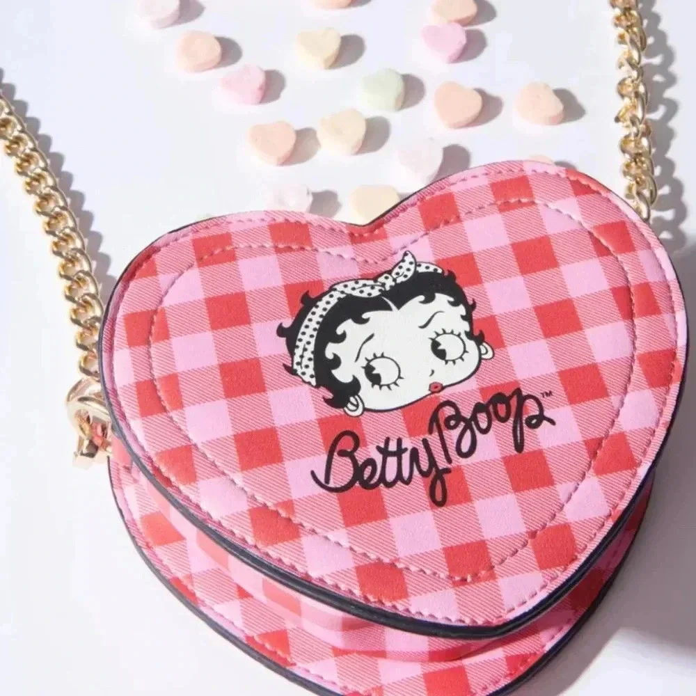 Betty Boop Crossbody Heart Purse